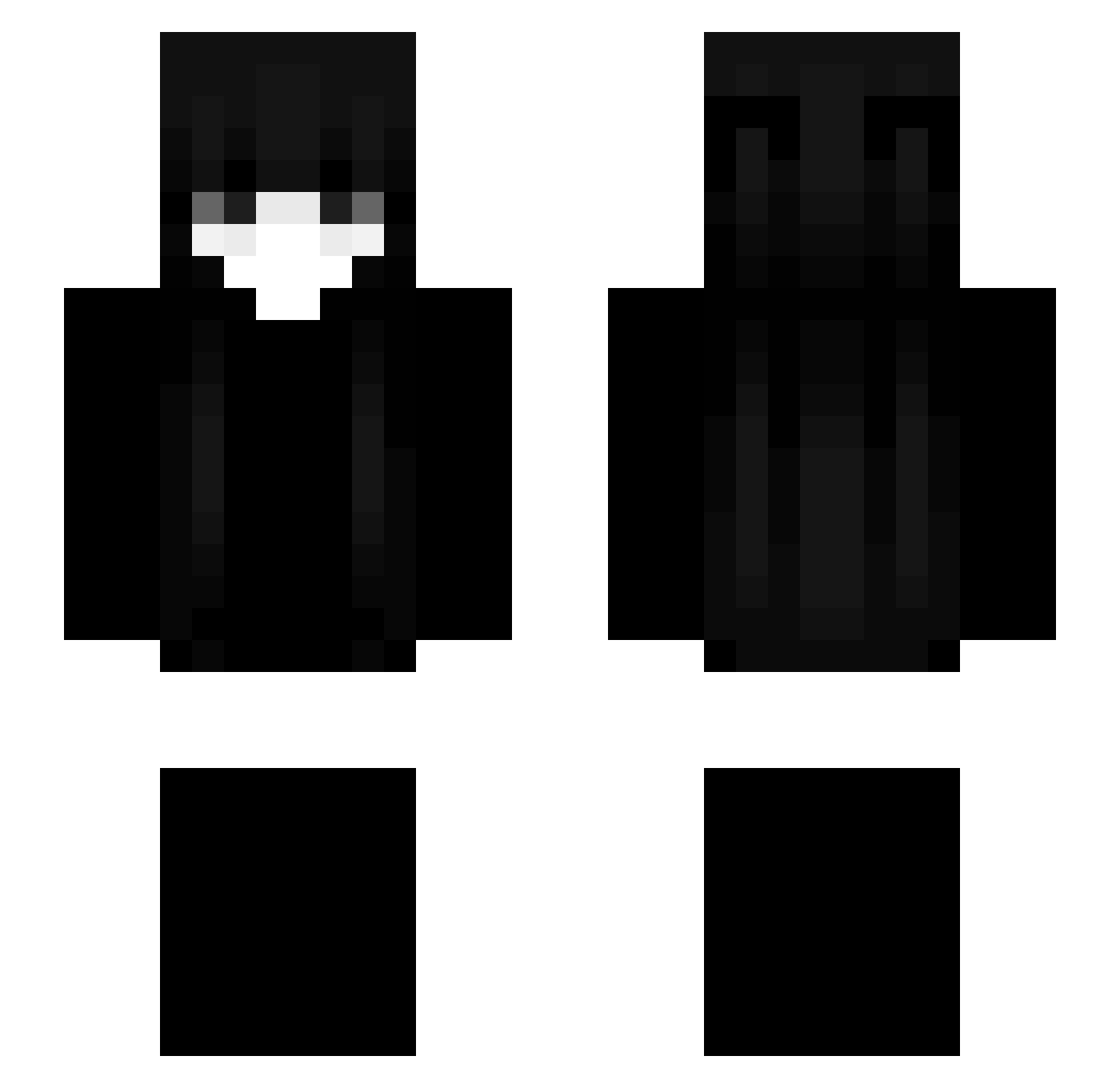 sunveill Minecraft skin, front and back view