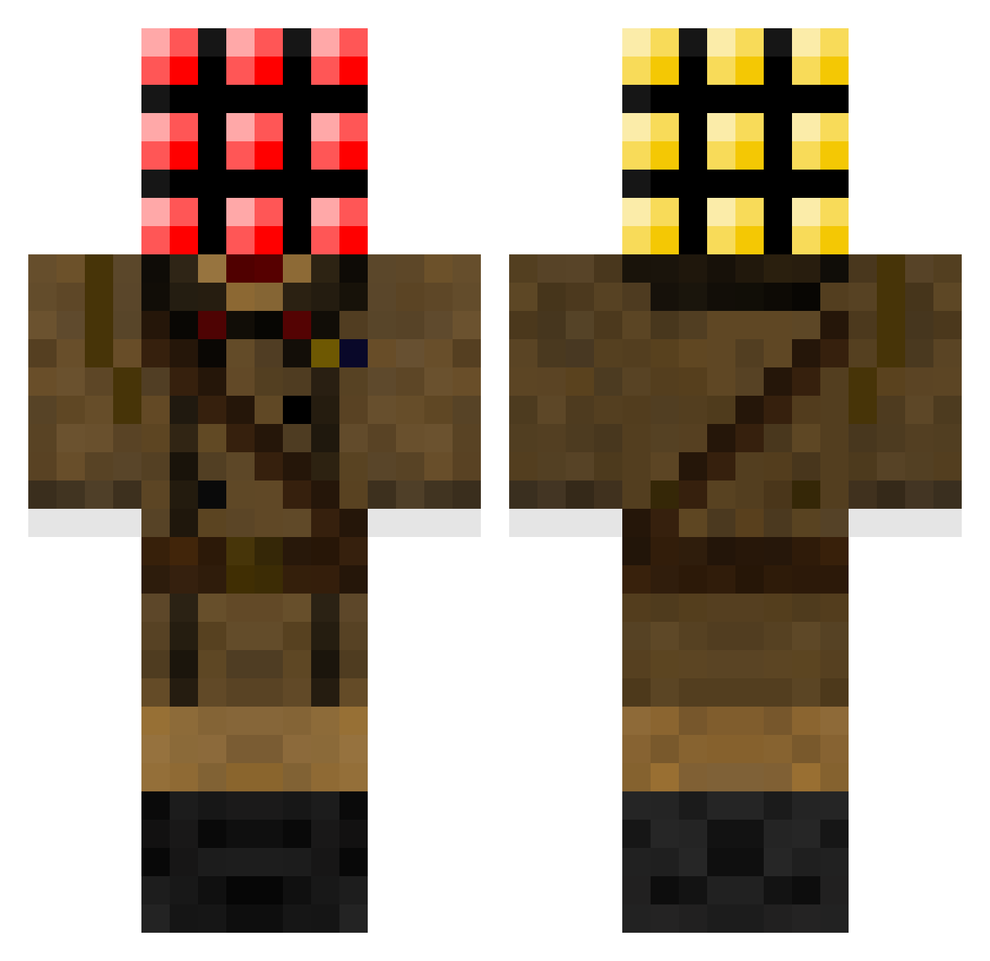 Rem_End Minecraft skin, front and back view
