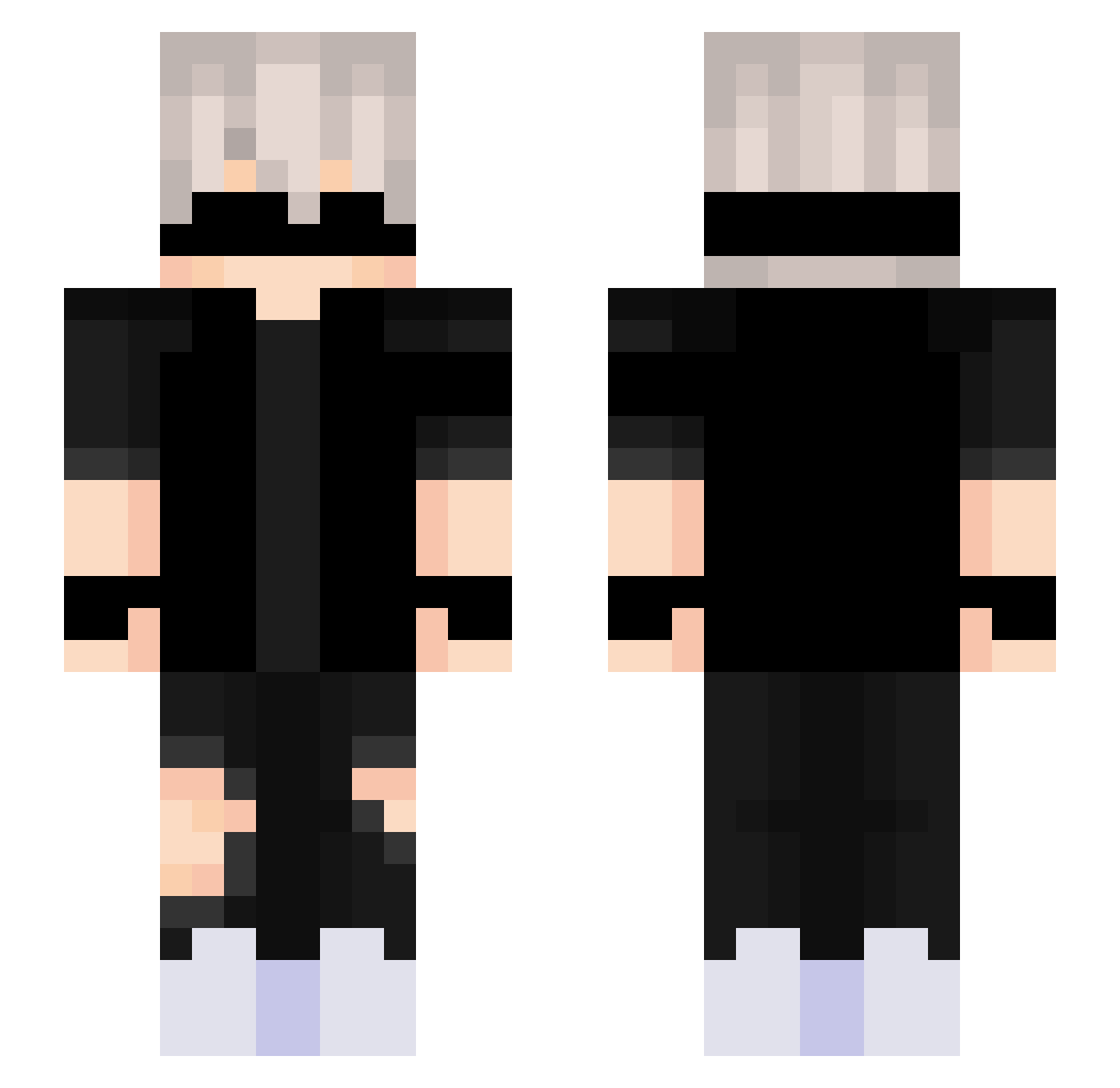 Mc_XueF Minecraft skin, front and back view