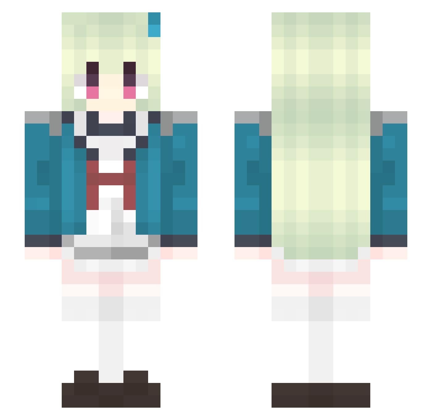 shiliuye_1020 Minecraft skin, front and back view