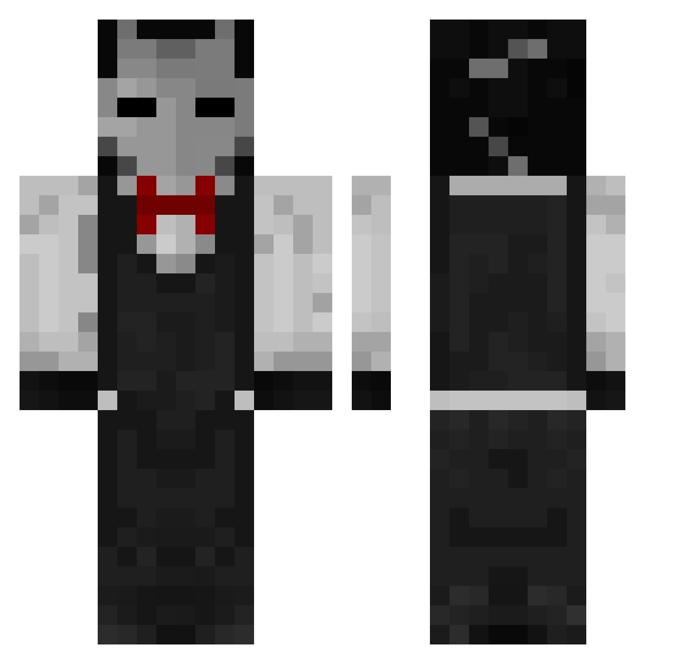 SCOUT307 Minecraft skin, front and back view