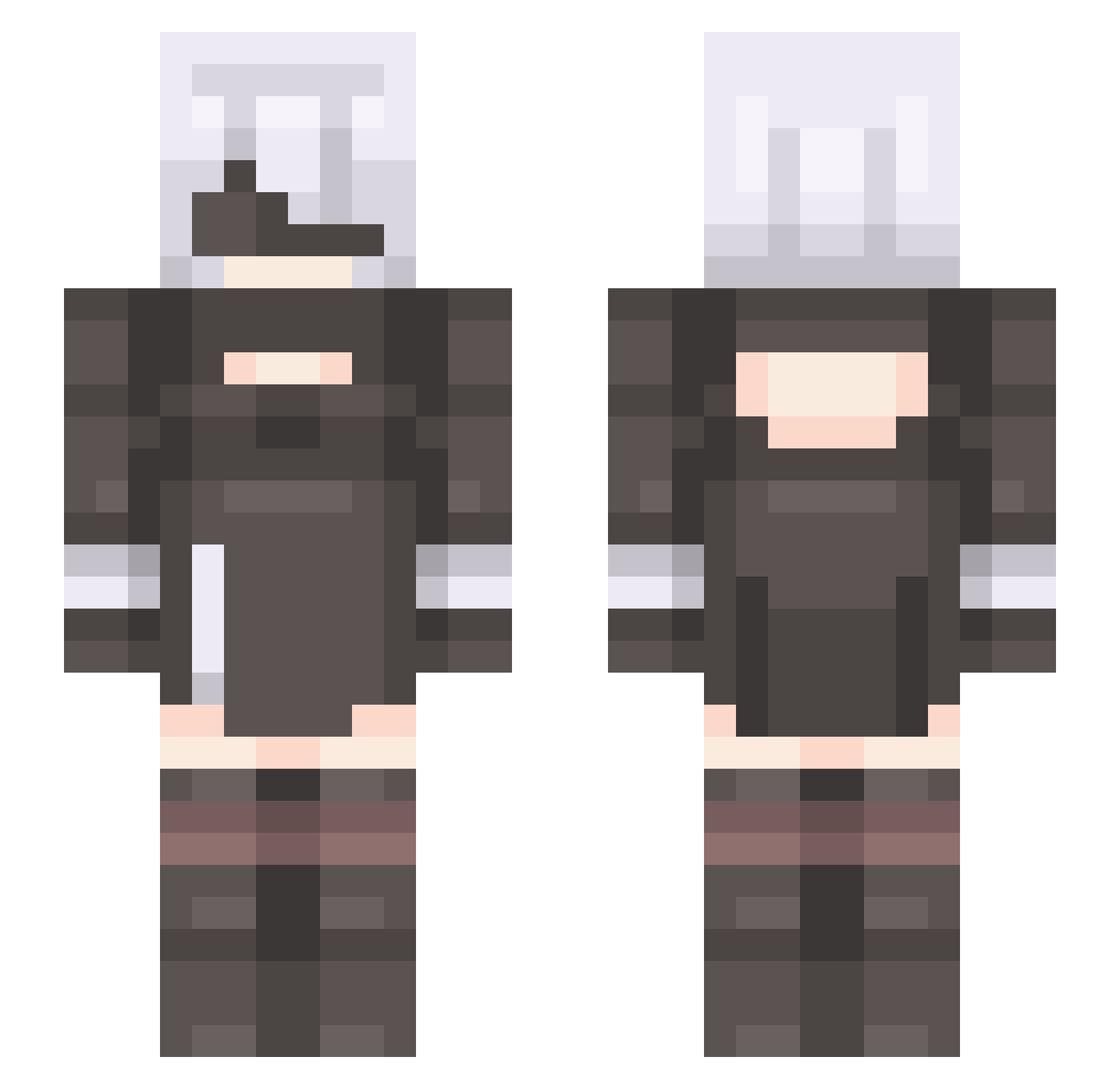 b00fium Minecraft skin, front and back view