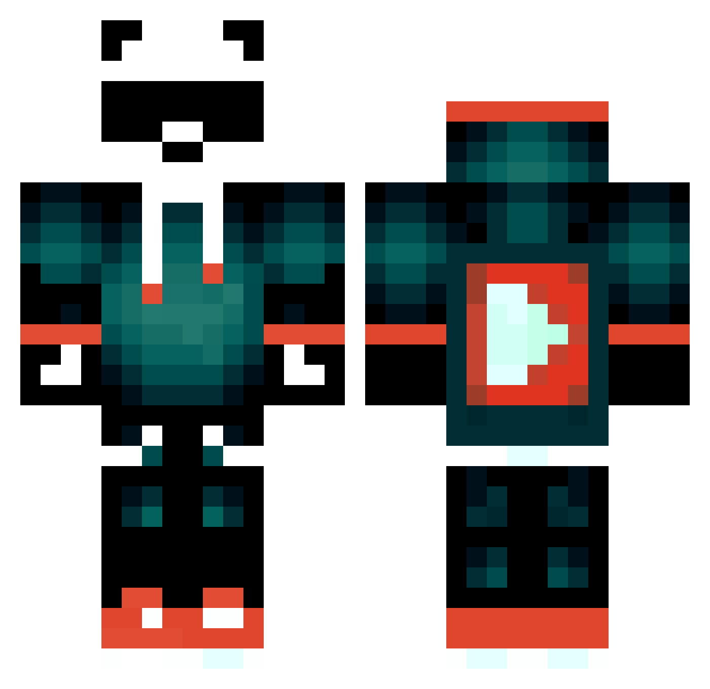 fgght_susu Minecraft skin, front and back view