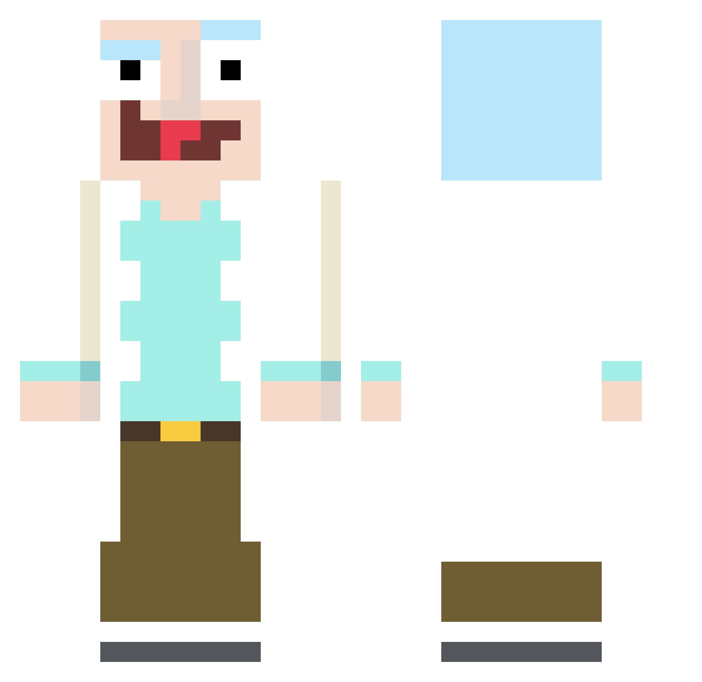 citron114 Minecraft skin, front and back view