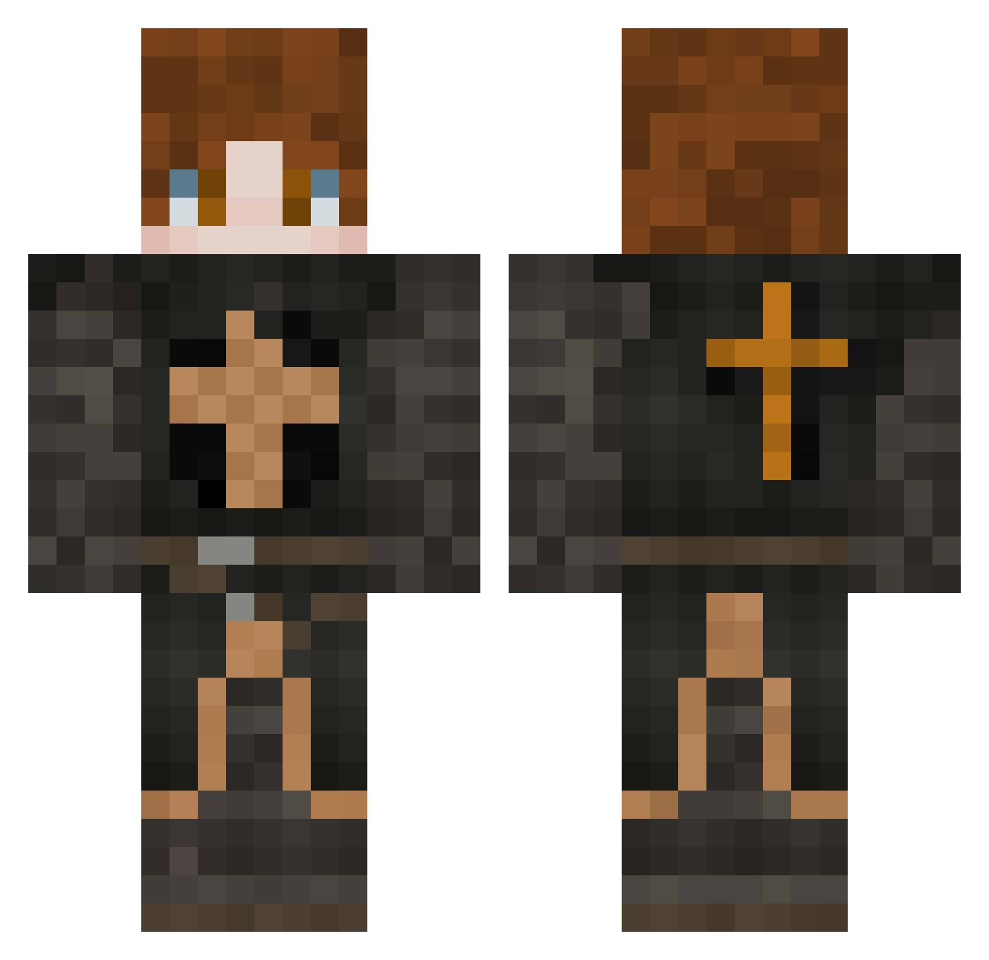 sonnyjk Minecraft skin, front and back view