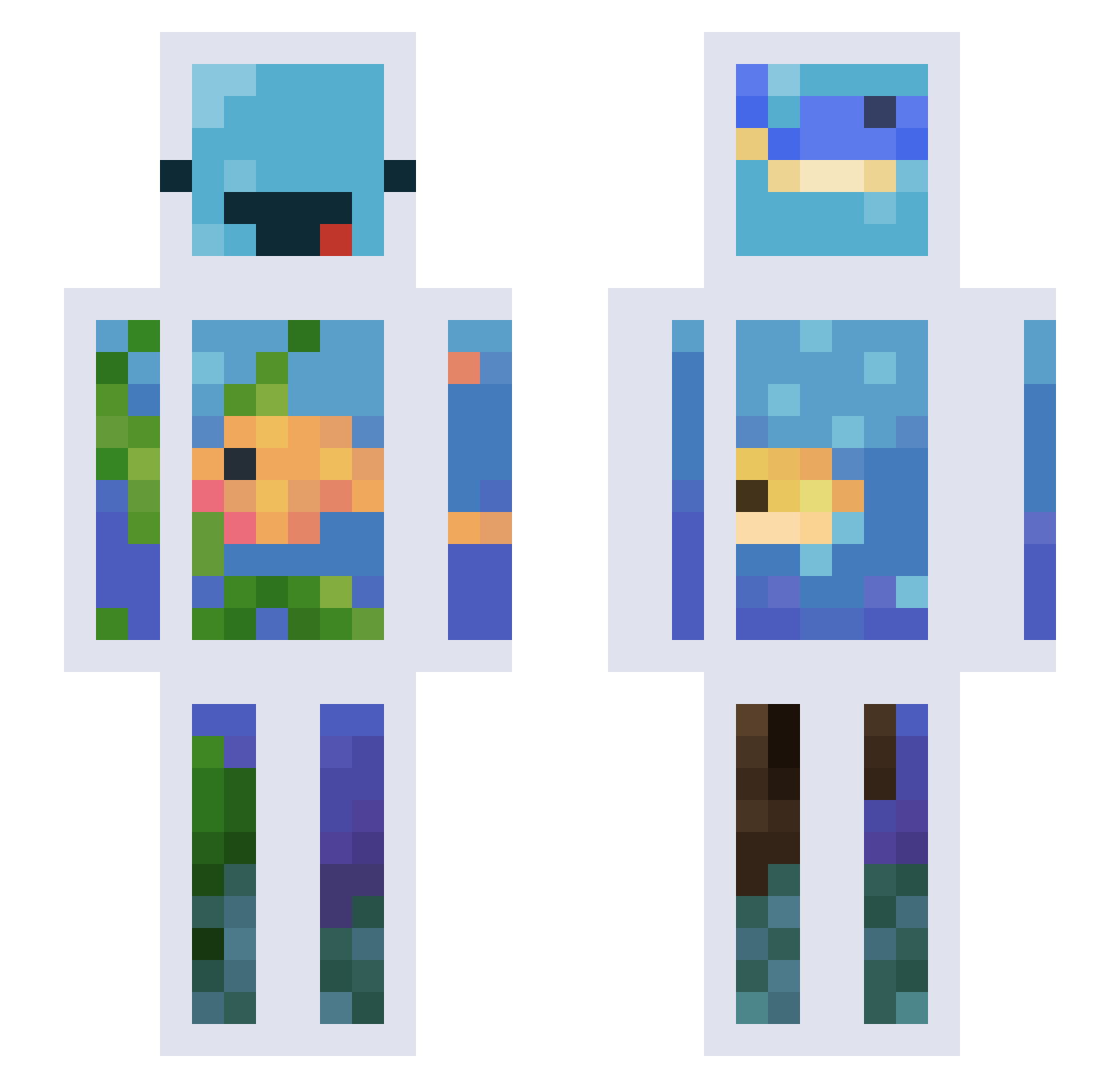 marcisreallycool Minecraft skin, front and back view
