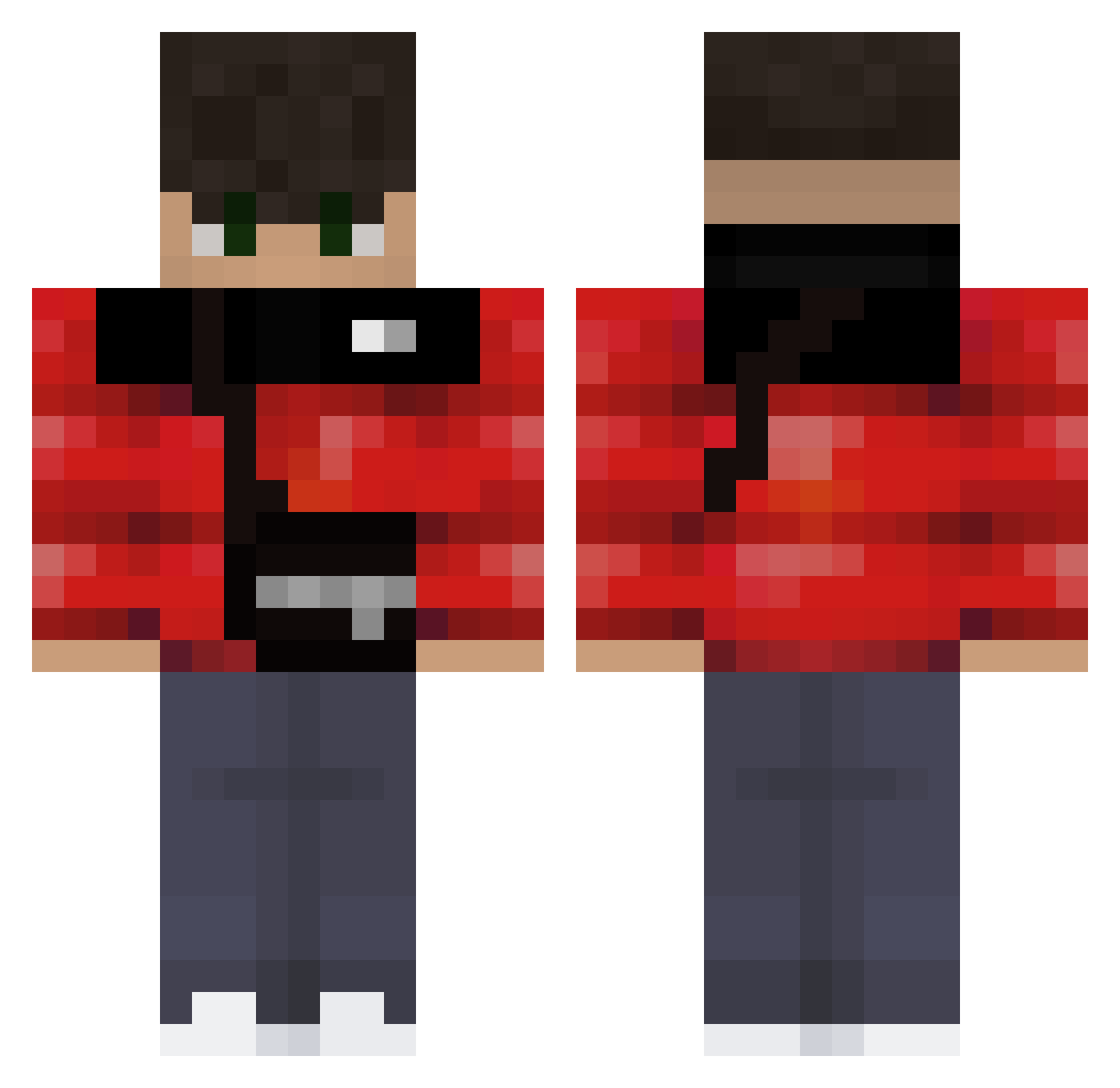 _HolziHolz_ Minecraft skin, front and back view