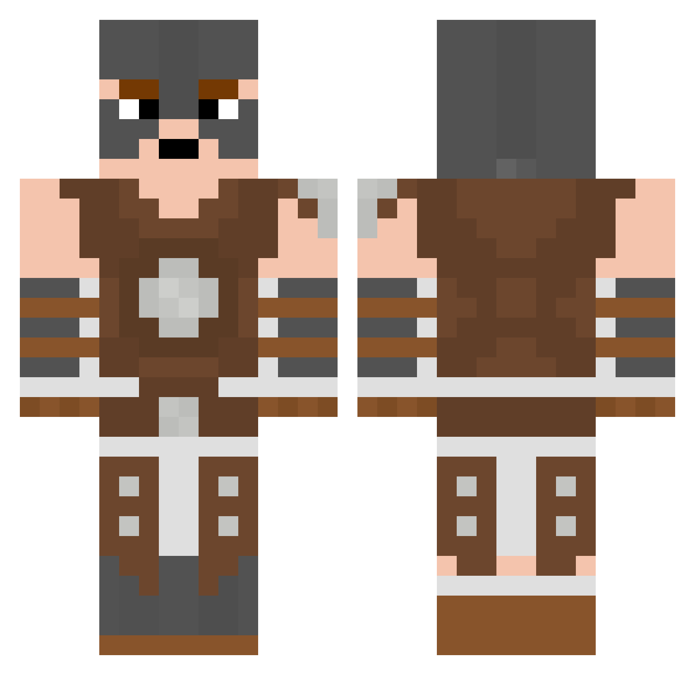 Le_Ster Minecraft skin, front and back view