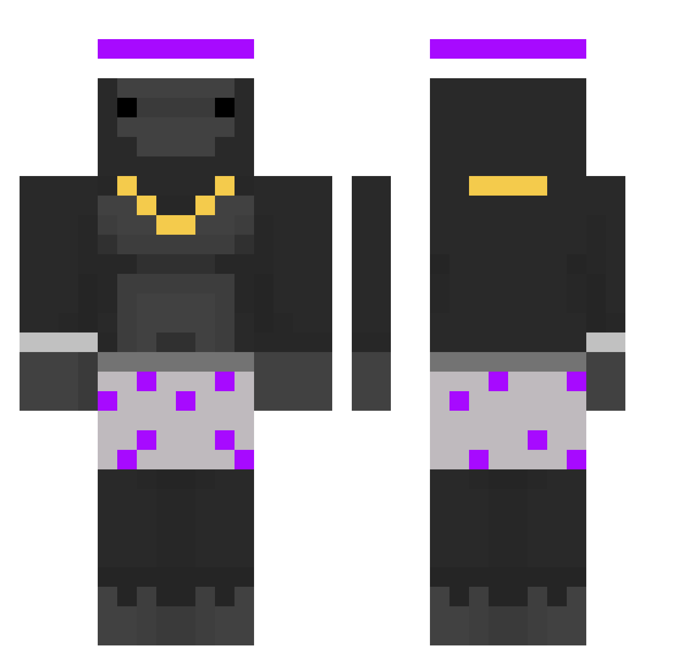 przykryfka_ Minecraft skin, front and back view