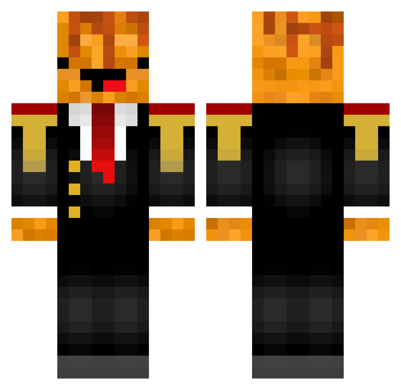 LuckyCharmsGuy1 Minecraft skin, front and back view