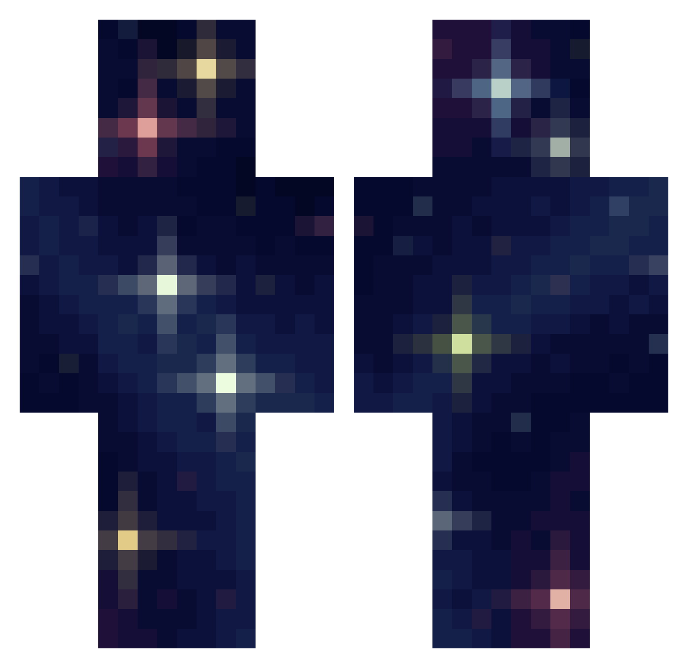 furkapydn Minecraft skin, front and back view