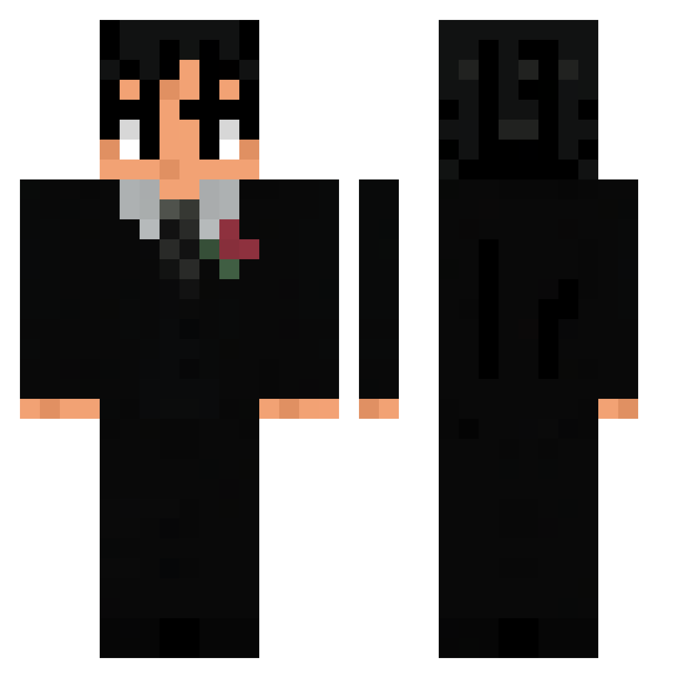 ramychakibe Minecraft skin, front and back view