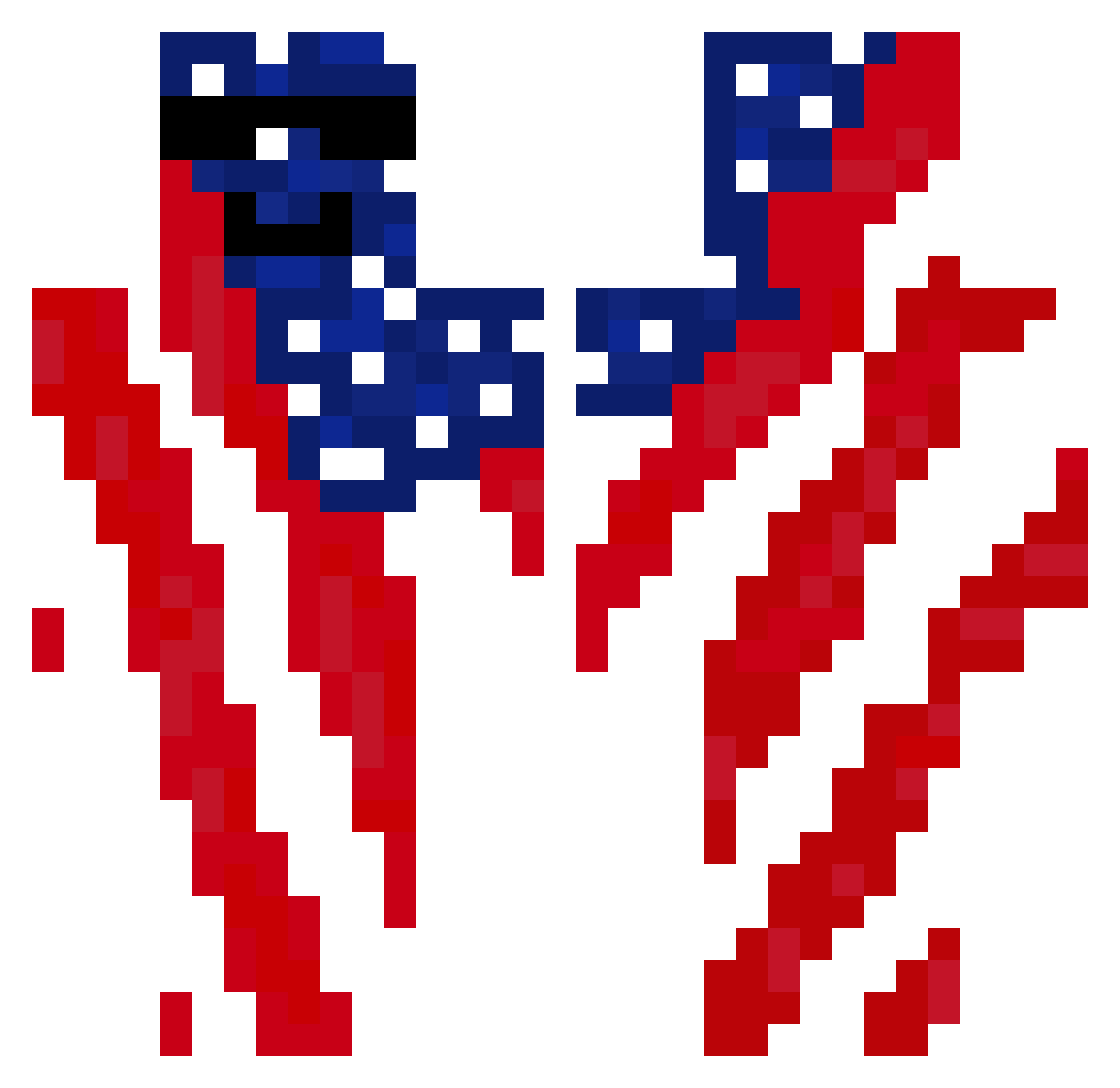 Powercat00 Minecraft skin, front and back view