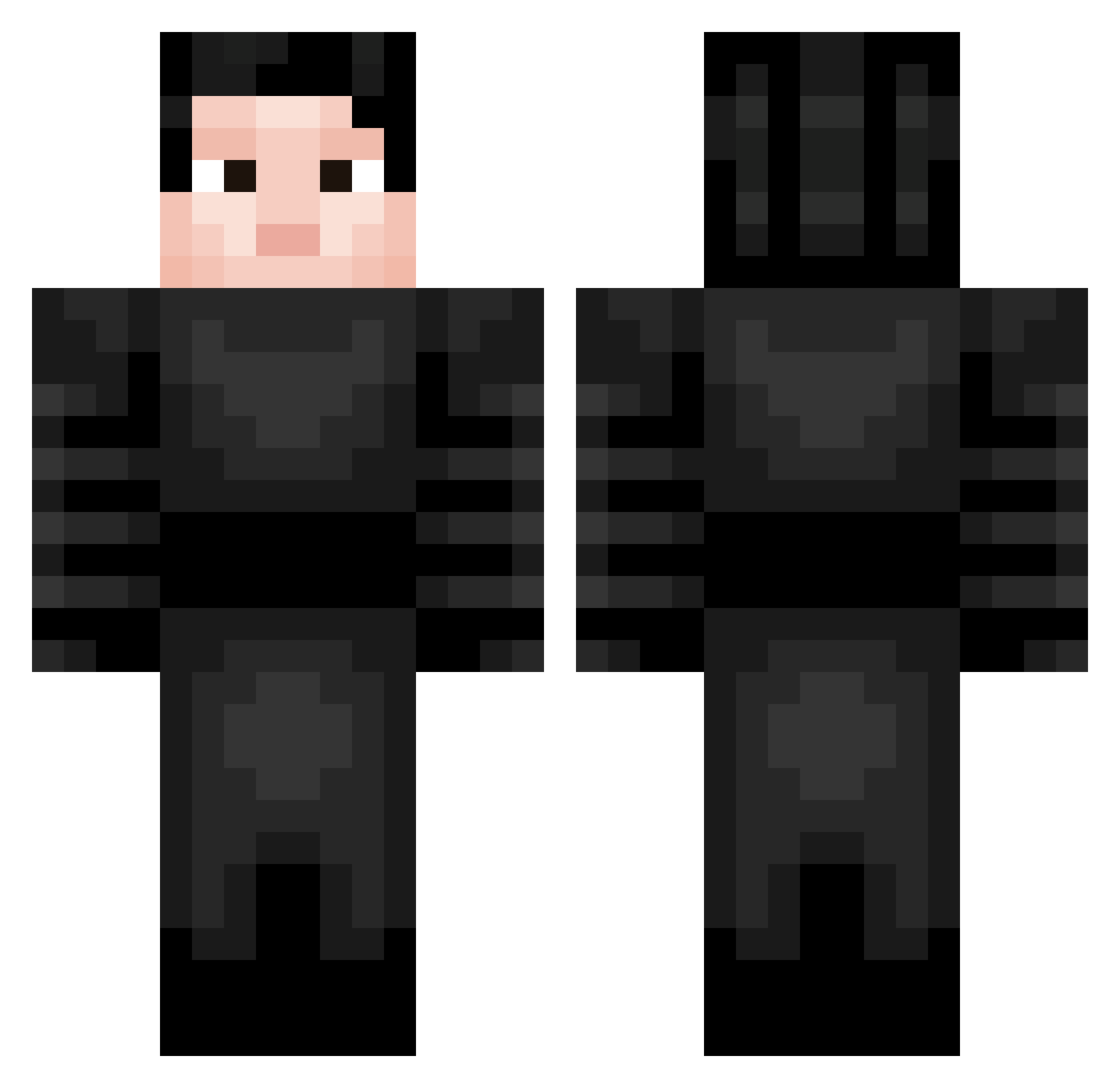 KyloisBoss Minecraft skin, front and back view
