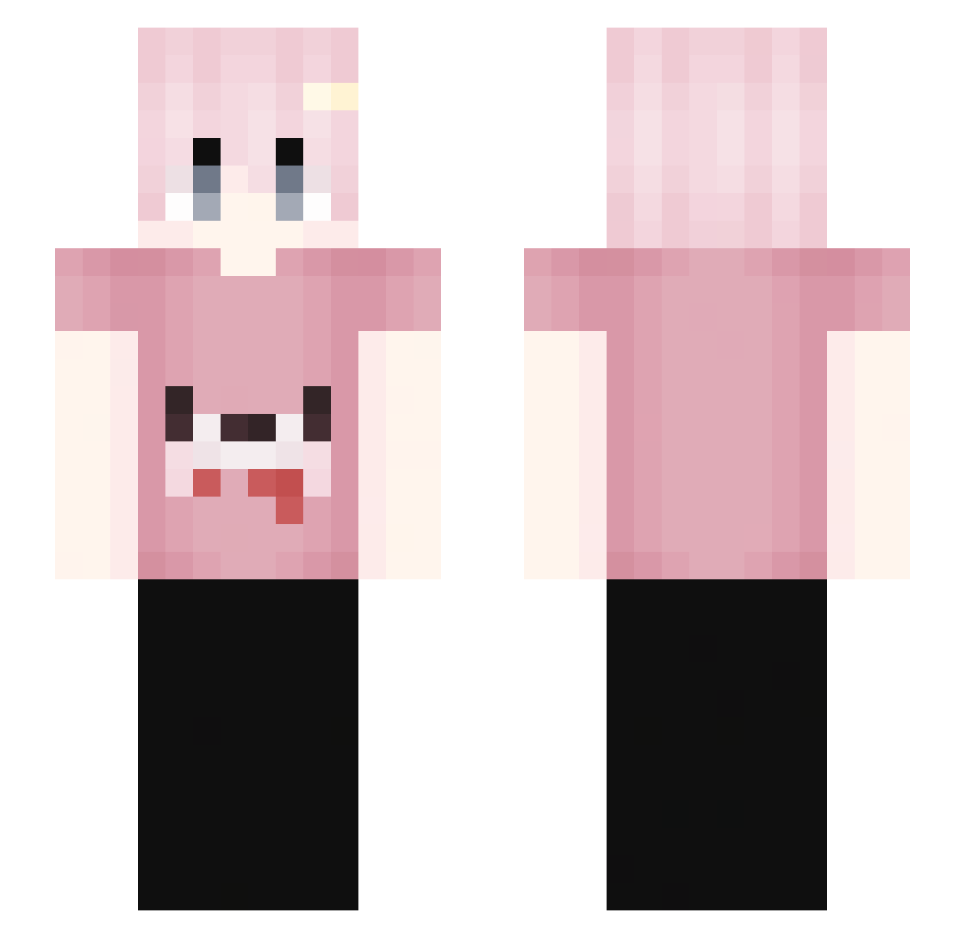oeiu Minecraft skin, front and back view