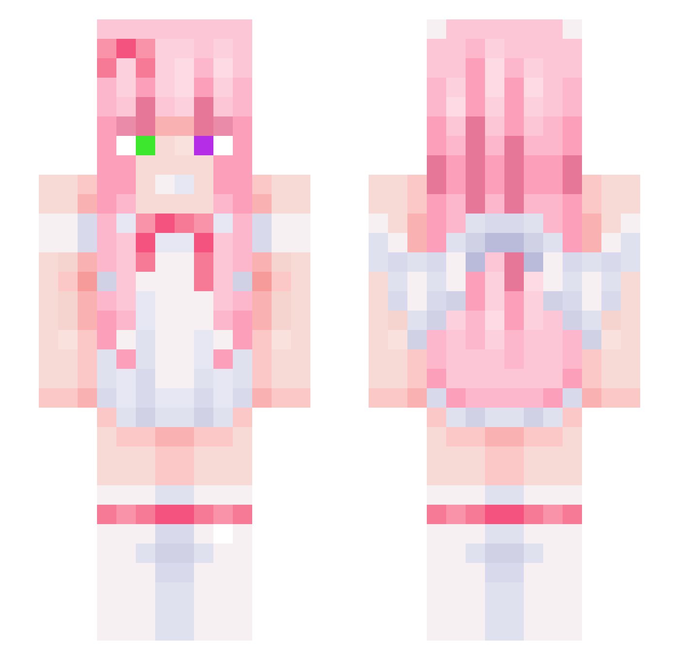 Alex_Ghost404 Minecraft skin, front and back view