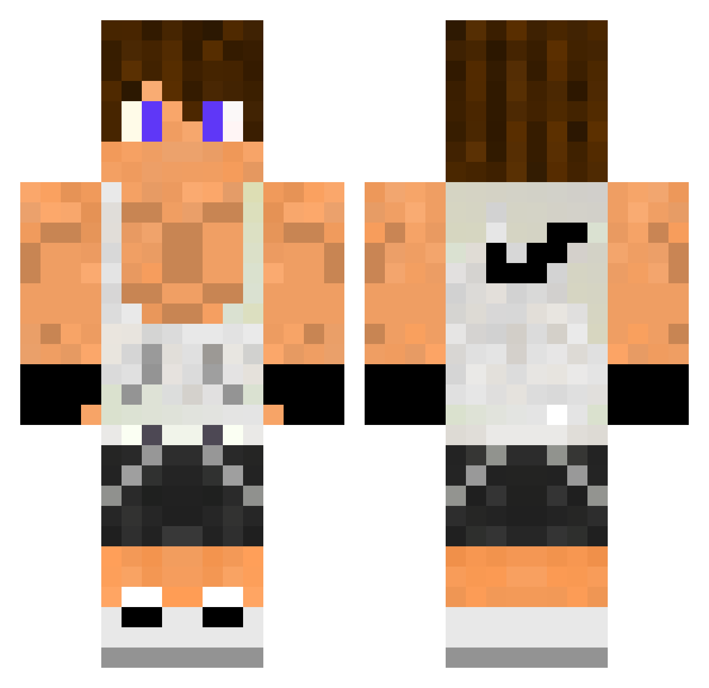 zaceda_1 Minecraft skin, front and back view
