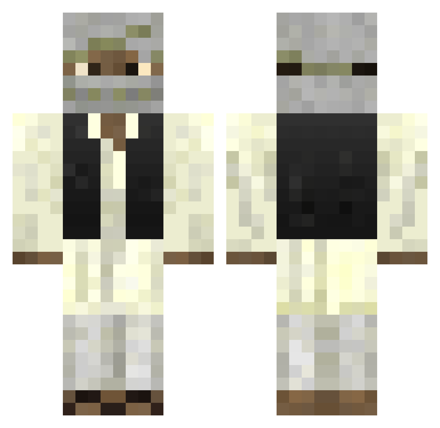 kingkaruan Minecraft skin, front and back view