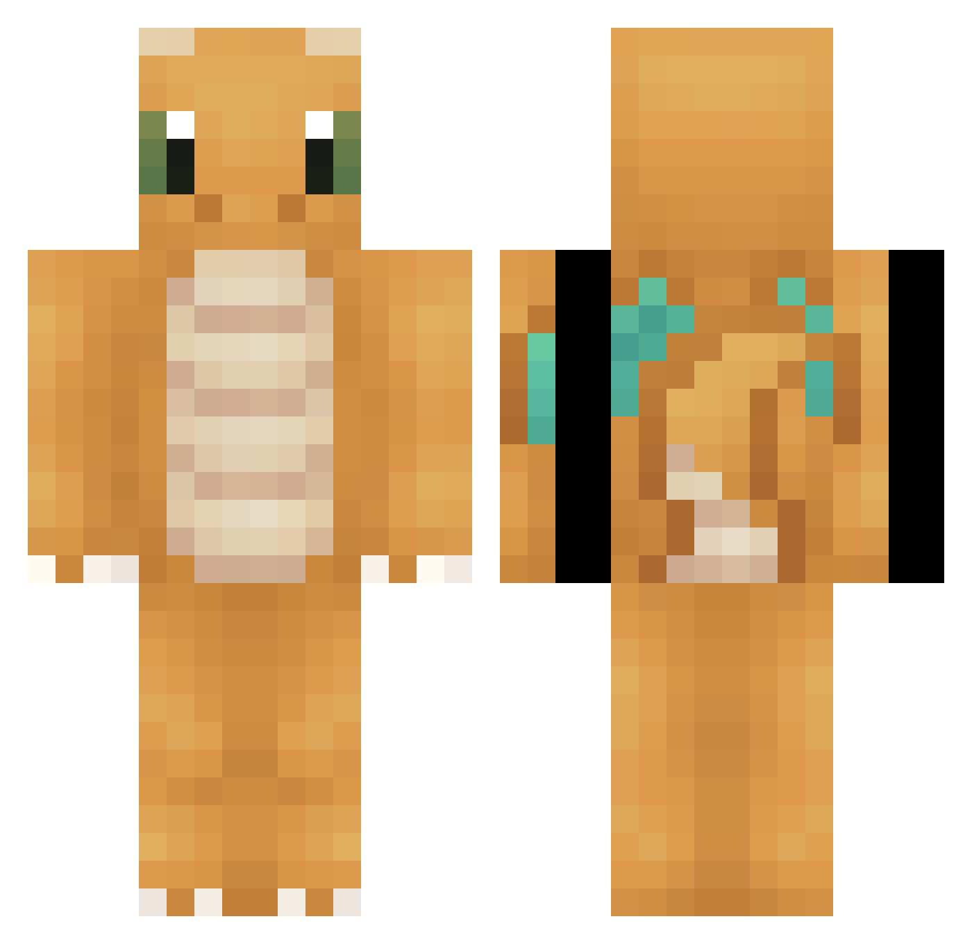 The_Radski Minecraft skin, front and back view