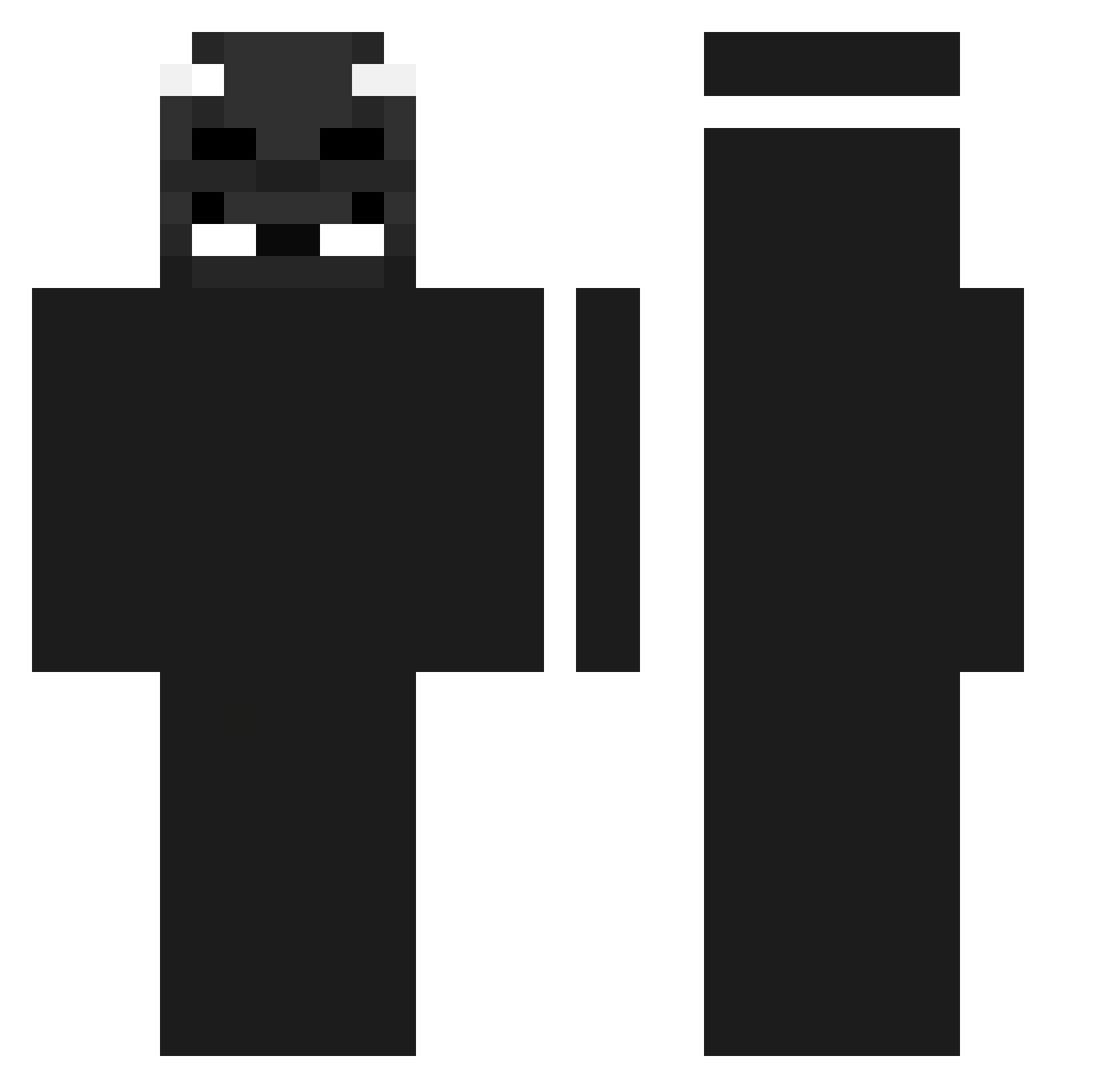 CzarekBuk Minecraft skin, front and back view
