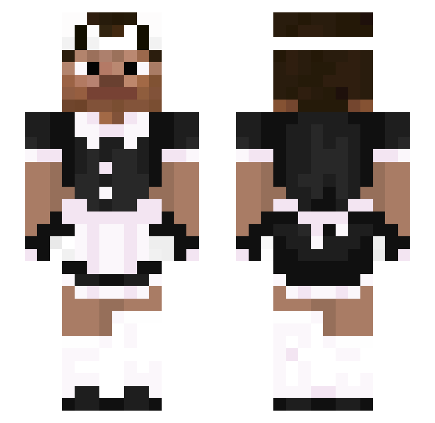 vRxprip Minecraft skin, front and back view