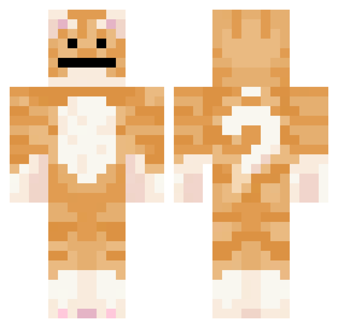 cookies_com Minecraft skin, front and back view