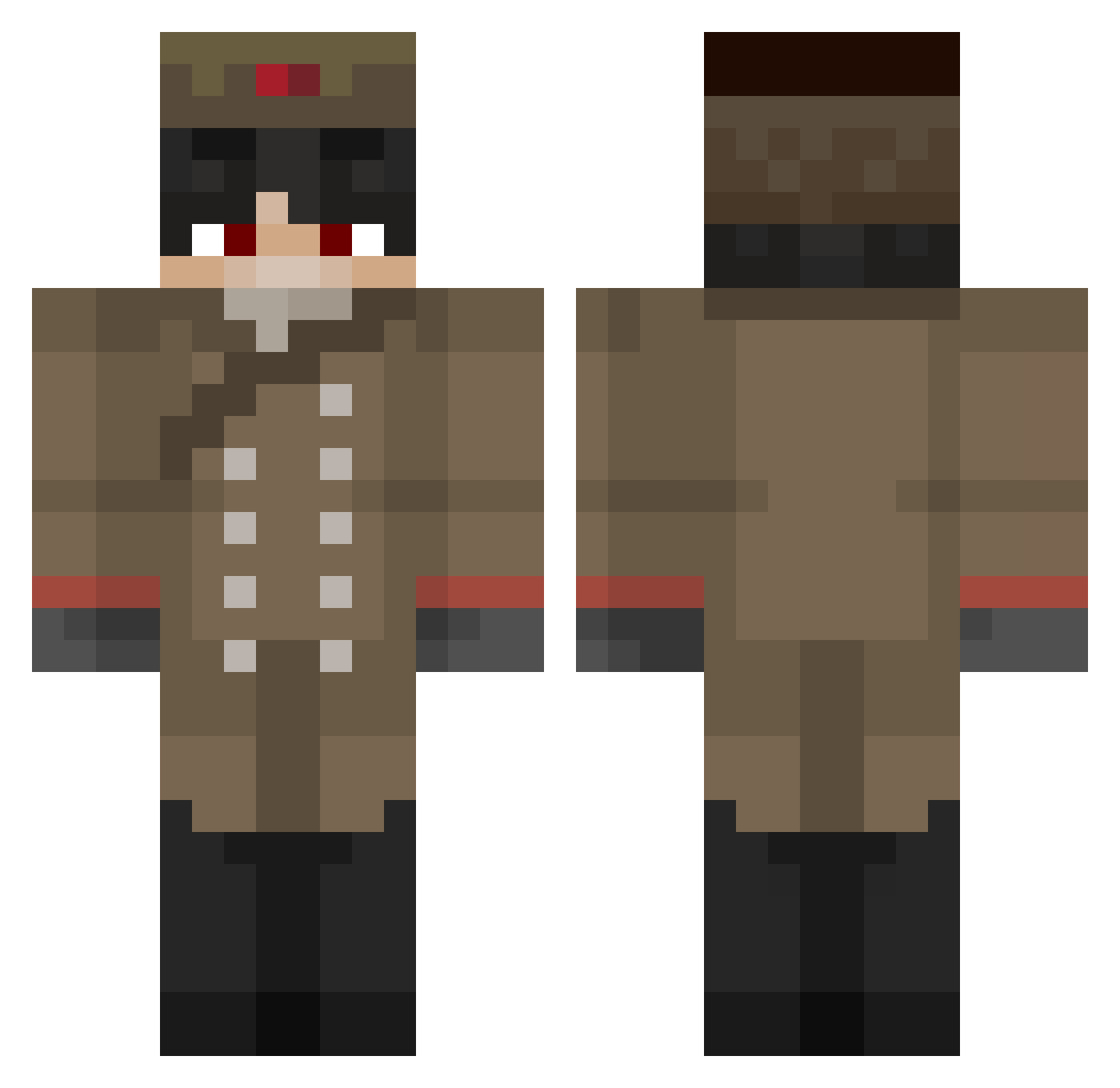 TylerS1101 Minecraft skin, front and back view