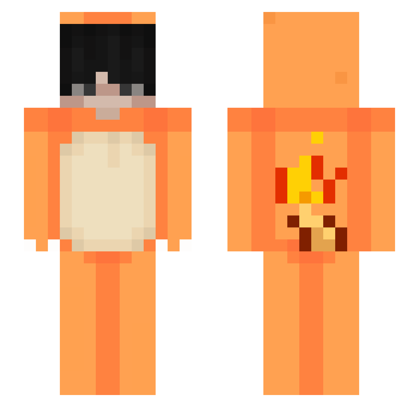 stileystiles Minecraft skin, front and back view