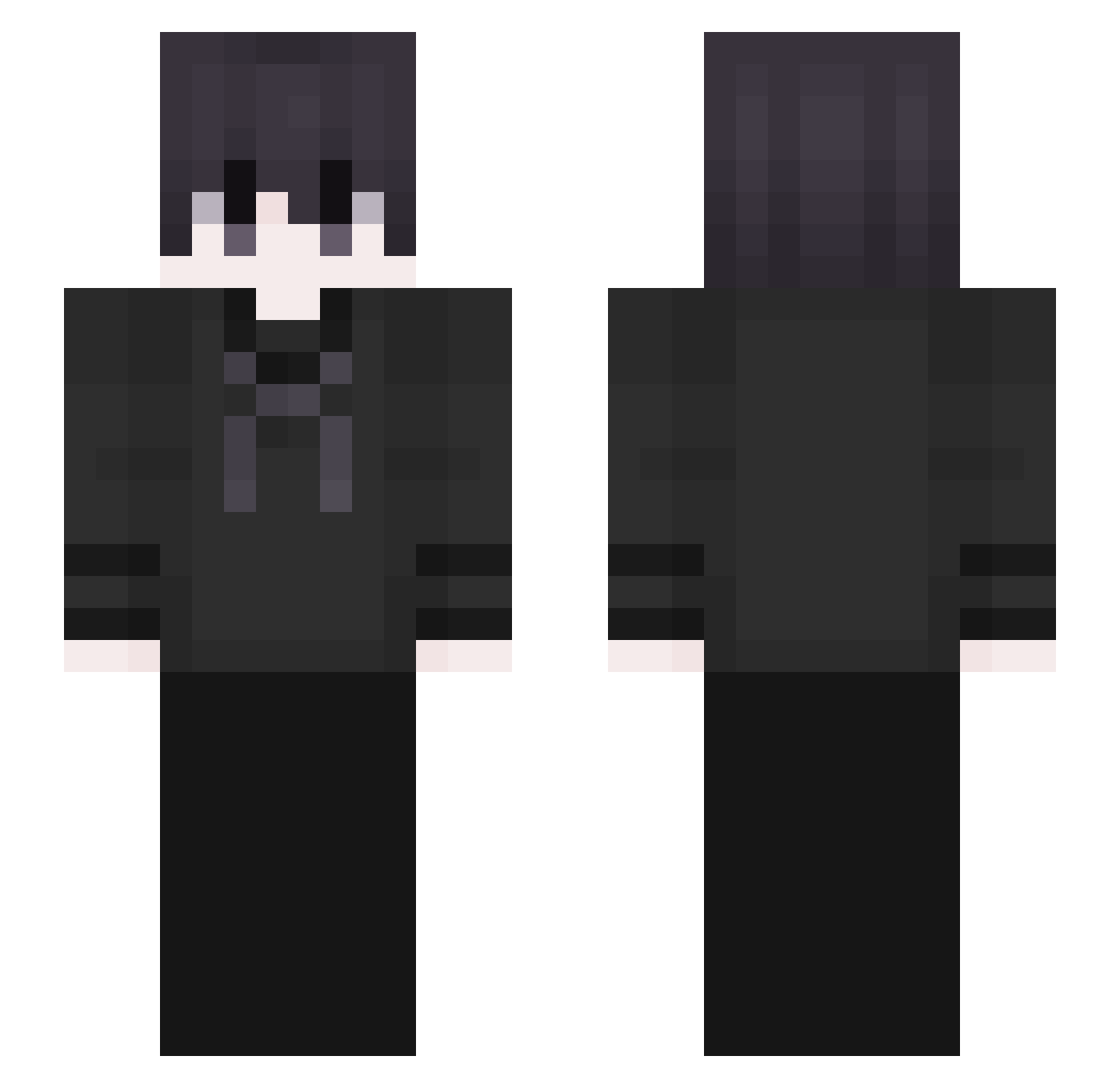 Onezc Minecraft skin, front and back view