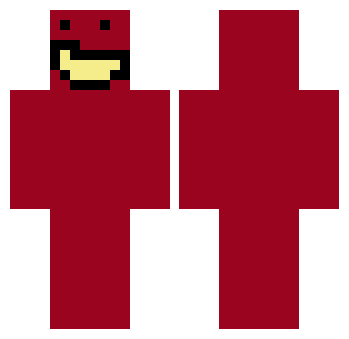 Juilius0403 Minecraft skin, front and back view