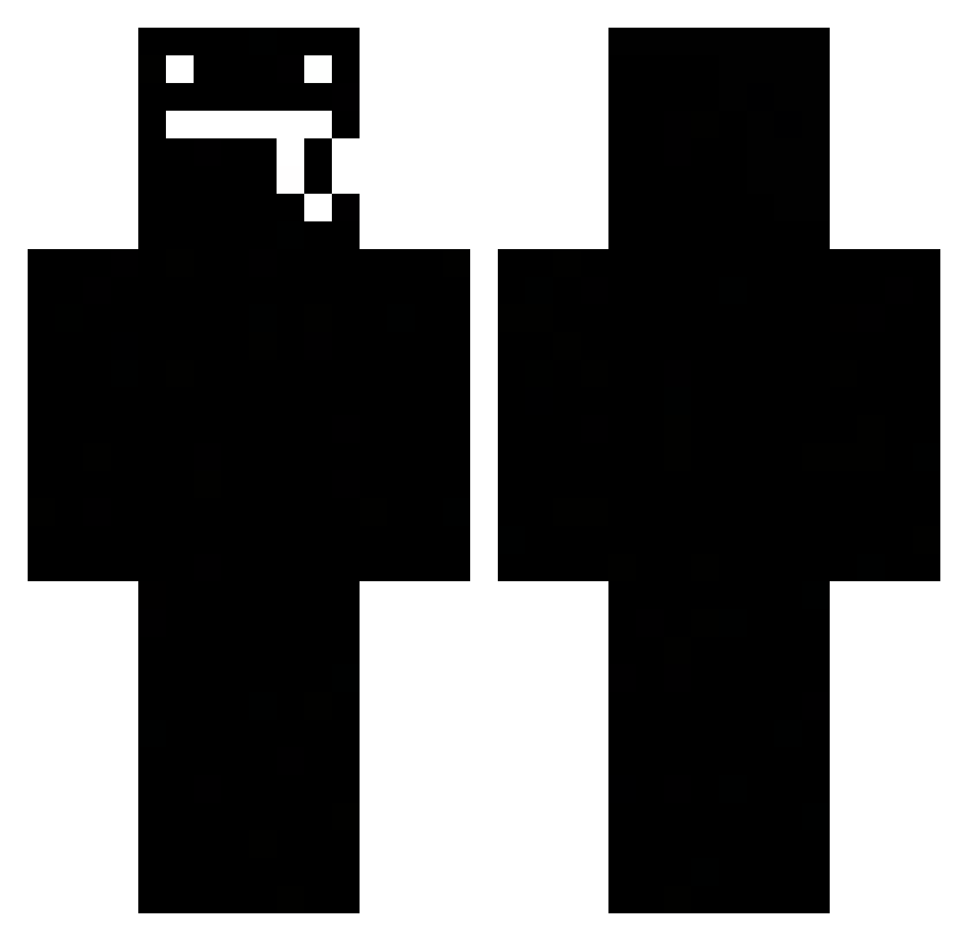 T0PPER28 Minecraft skin, front and back view