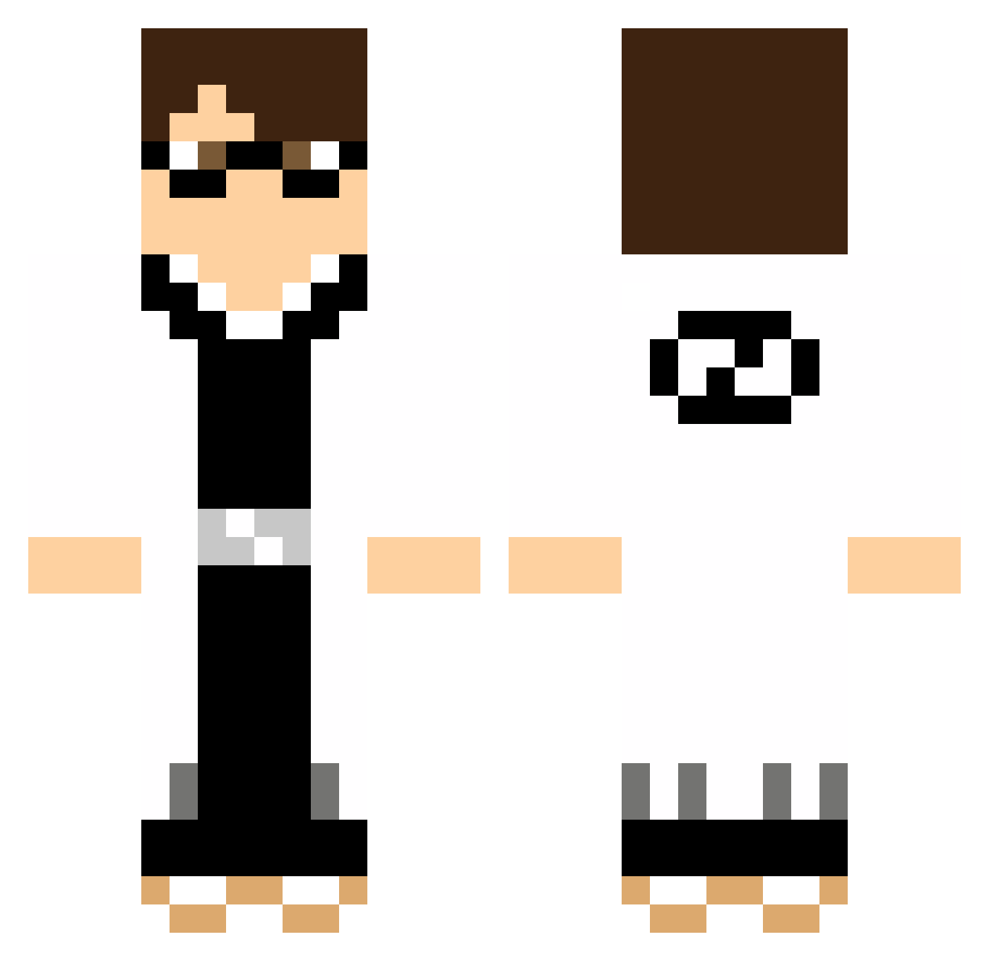 thesilkroad249 Minecraft skin, front and back view