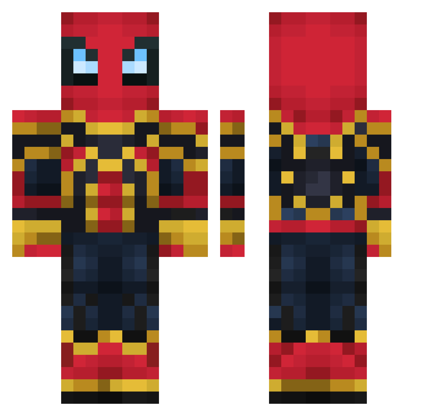 Mr_Poision Minecraft skin, front and back view