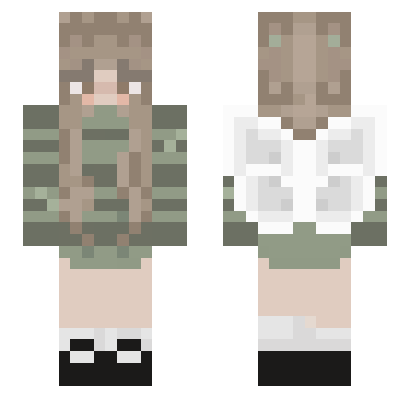 cbean3 Minecraft skin, front and back view