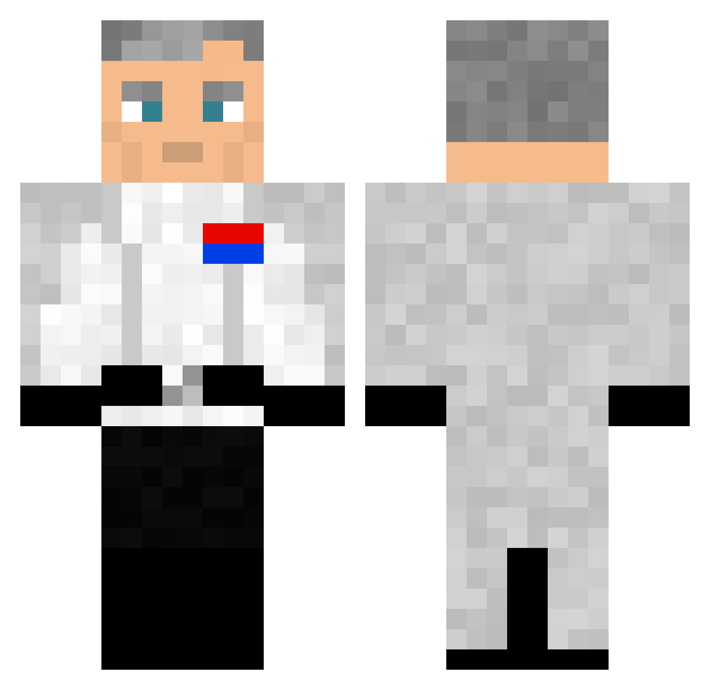 Ultimate_Joey Minecraft skin, front and back view