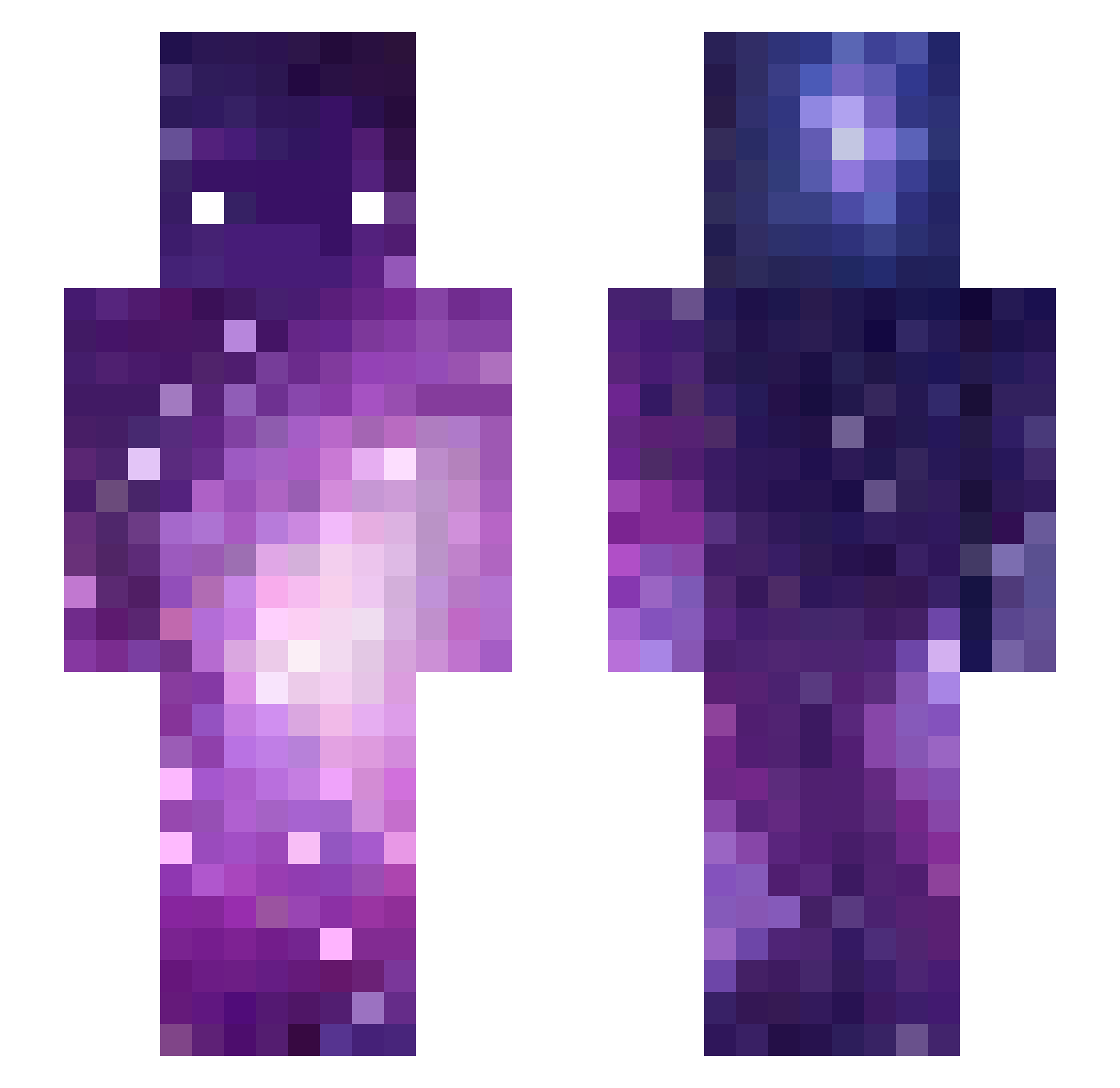 8ALPER8 Minecraft skin, front and back view
