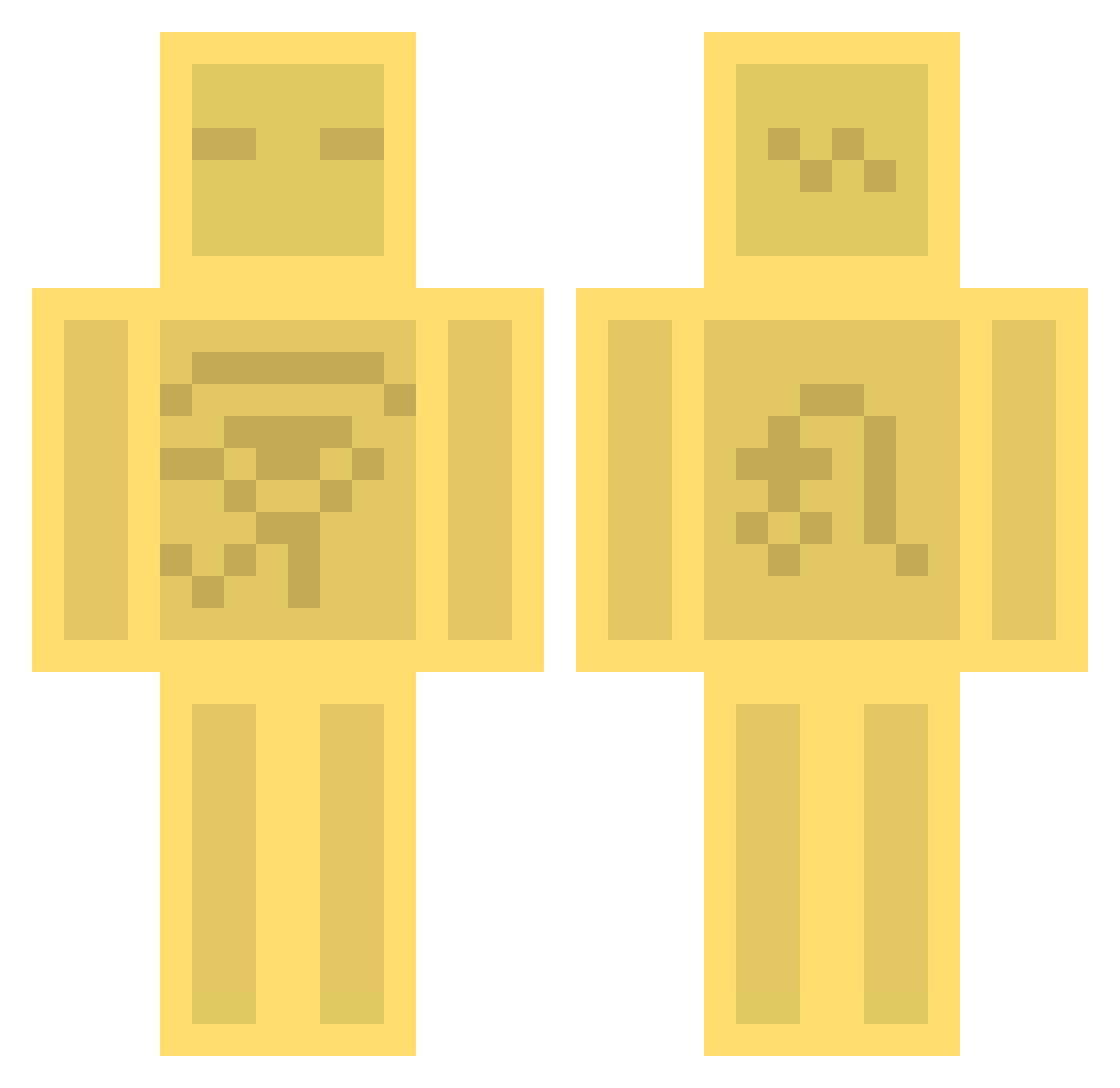 atomizer Minecraft skin, front and back view