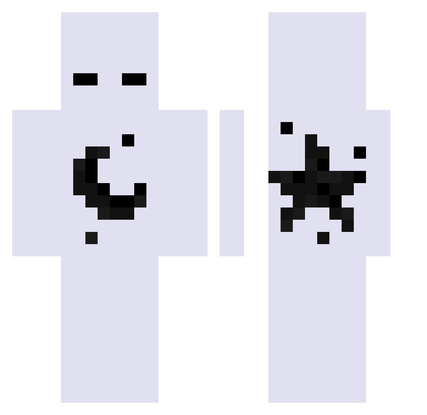 ttrjjk1 Minecraft skin, front and back view