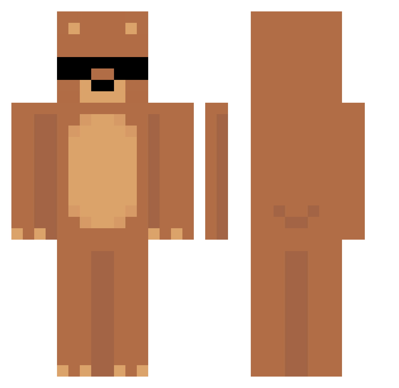 PICO_tesllam Minecraft skin, front and back view