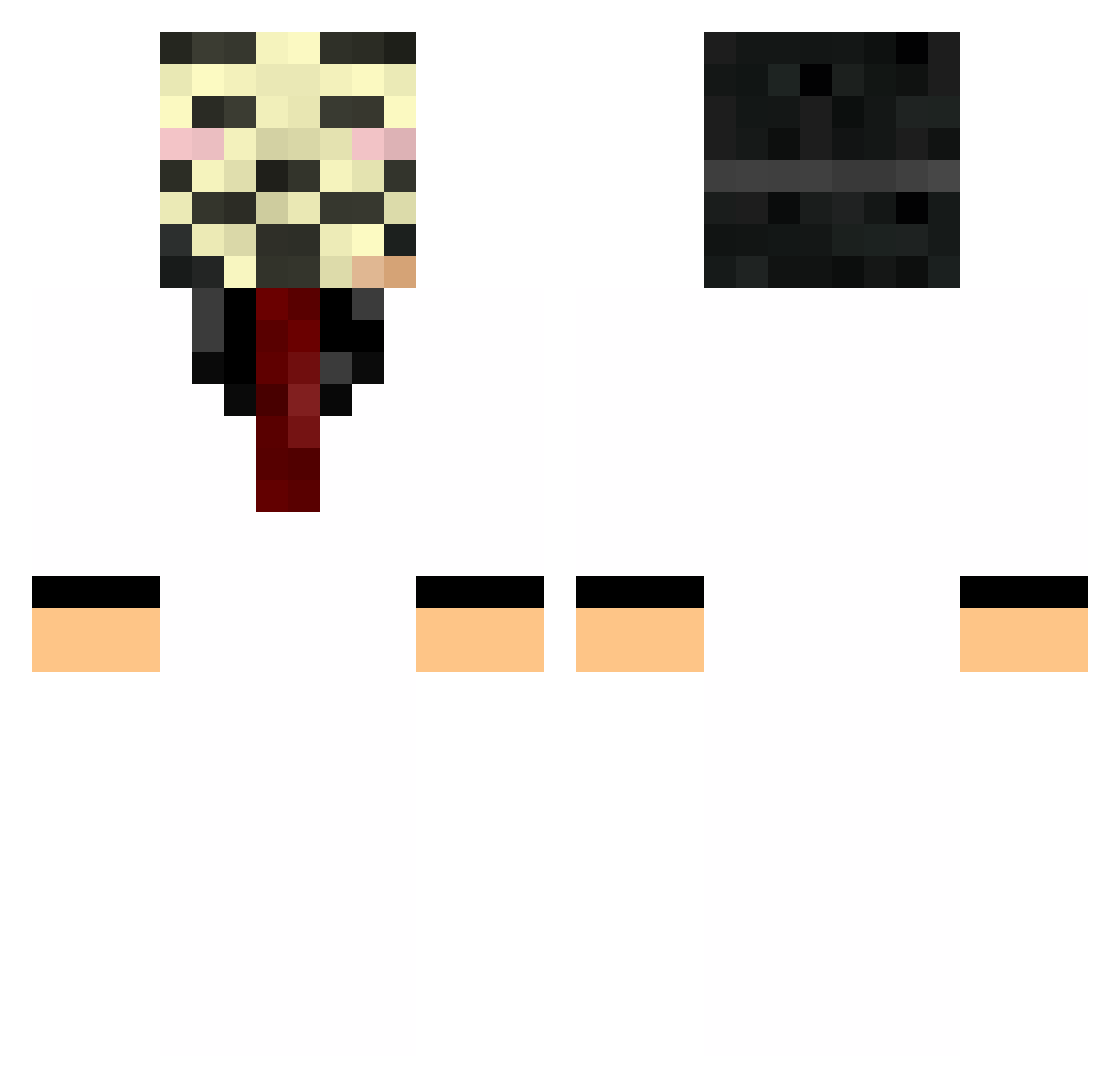 rumunj Minecraft skin, front and back view