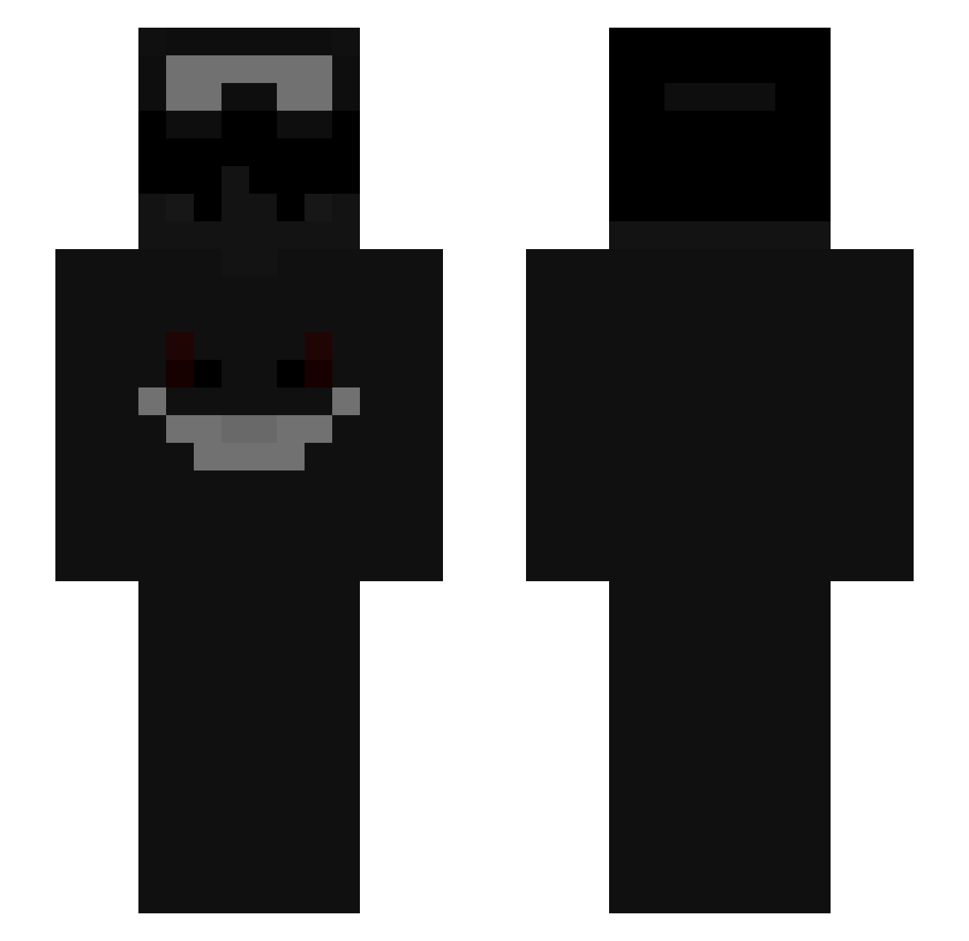 VIERZWEIJOEL Minecraft skin, front and back view