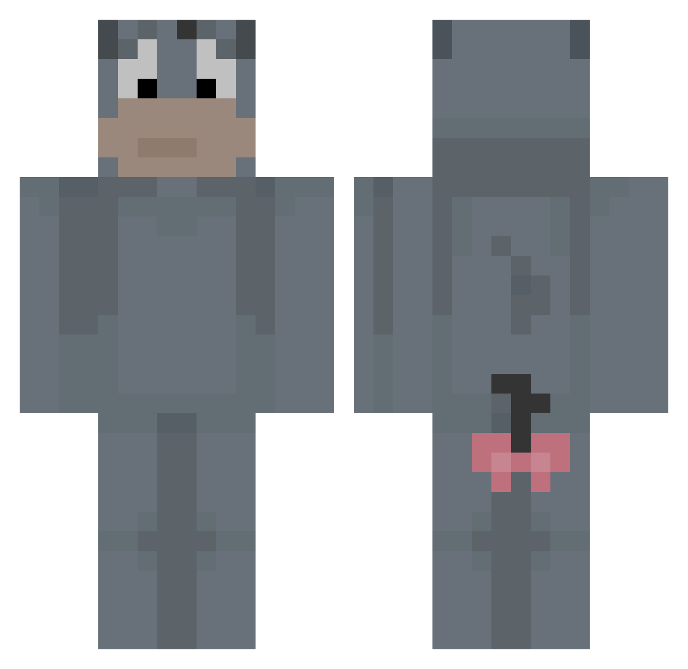 IorMC Minecraft skin, front and back view