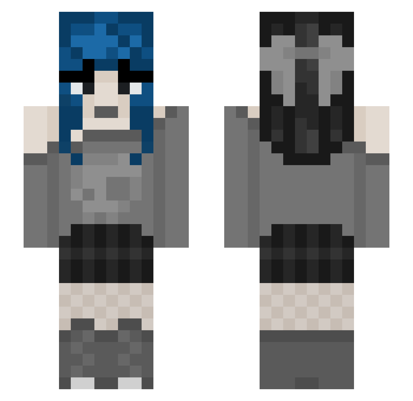 Izabelreyna11 Minecraft skin, front and back view