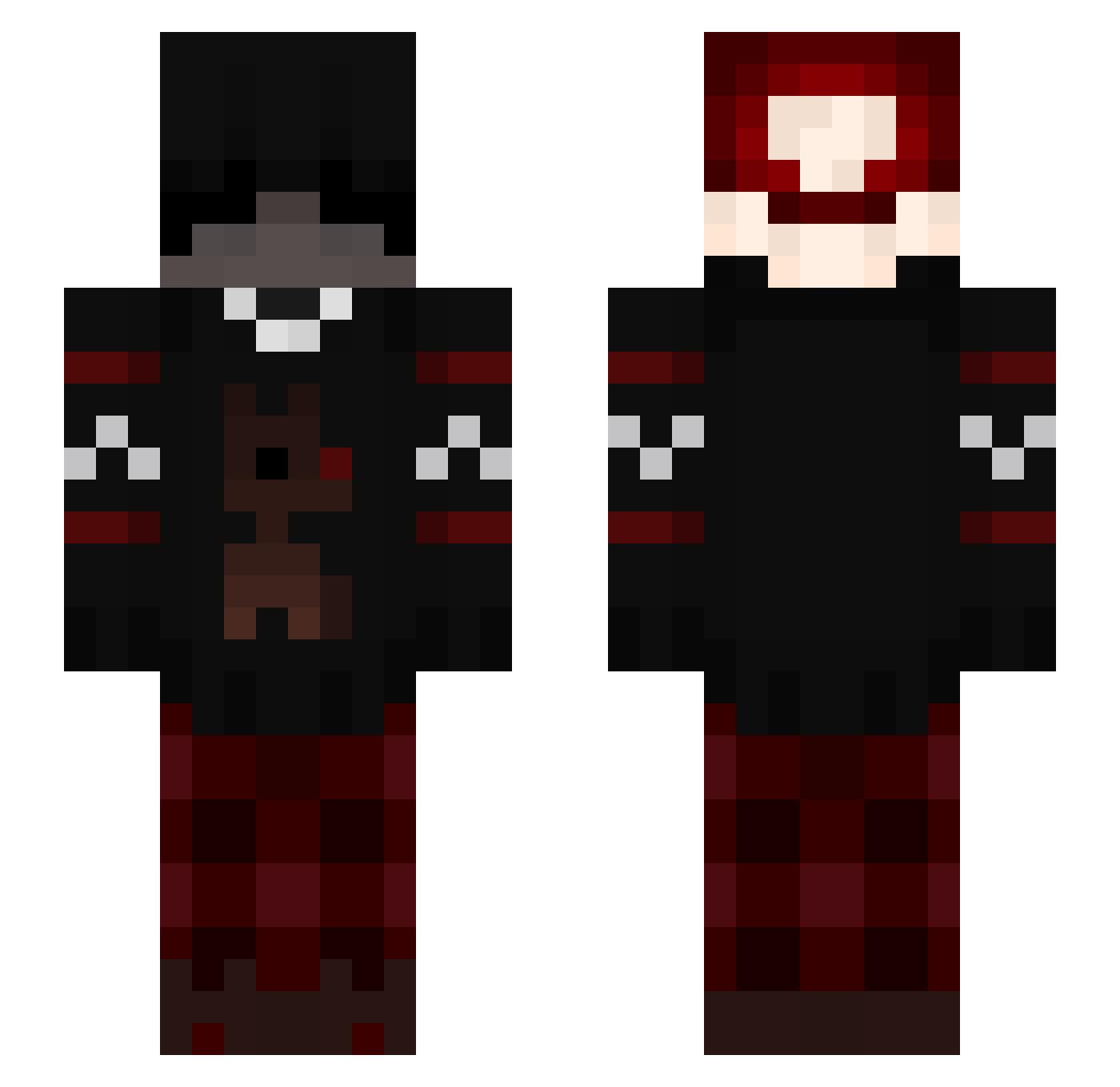 DABIX67 Minecraft skin, front and back view