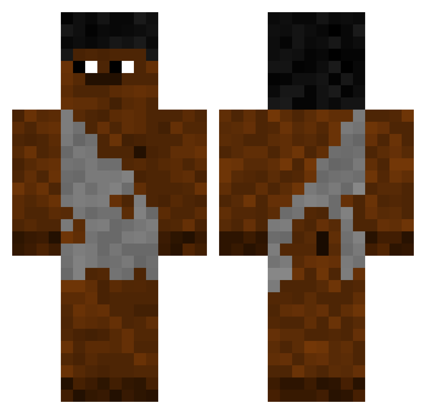 EpicGangsta1337 Minecraft skin, front and back view