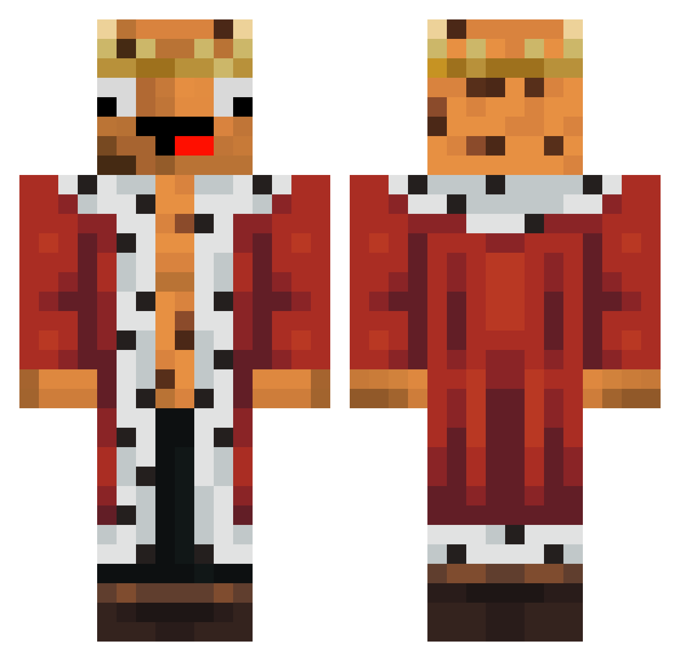 weizenvier06668 Minecraft skin, front and back view