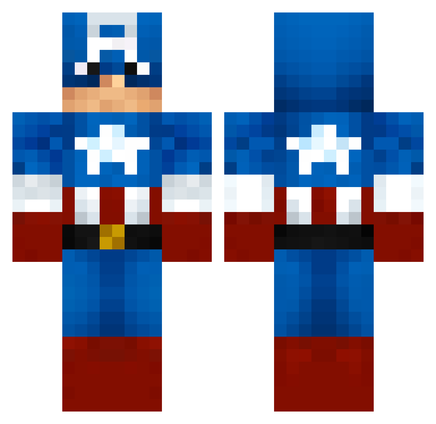 ralph20062 Minecraft skin, front and back view