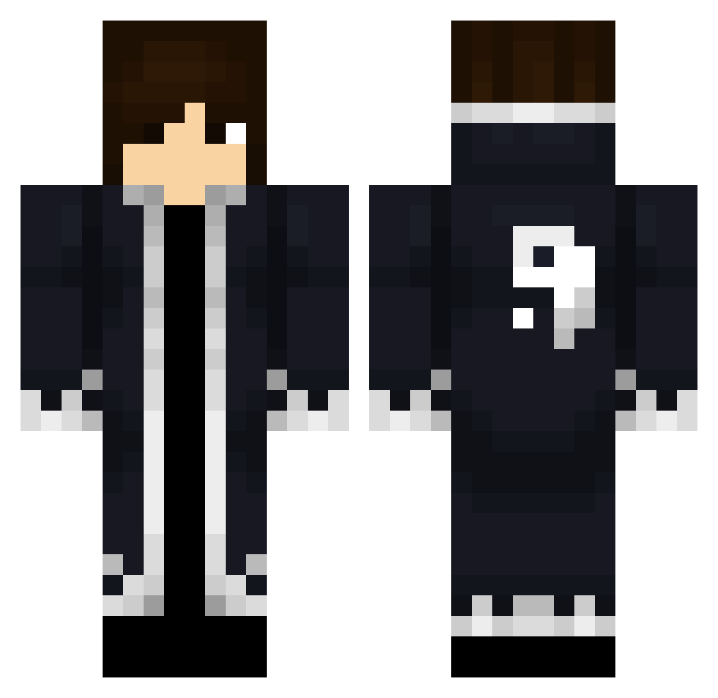 AngelsSlippers Minecraft skin, front and back view