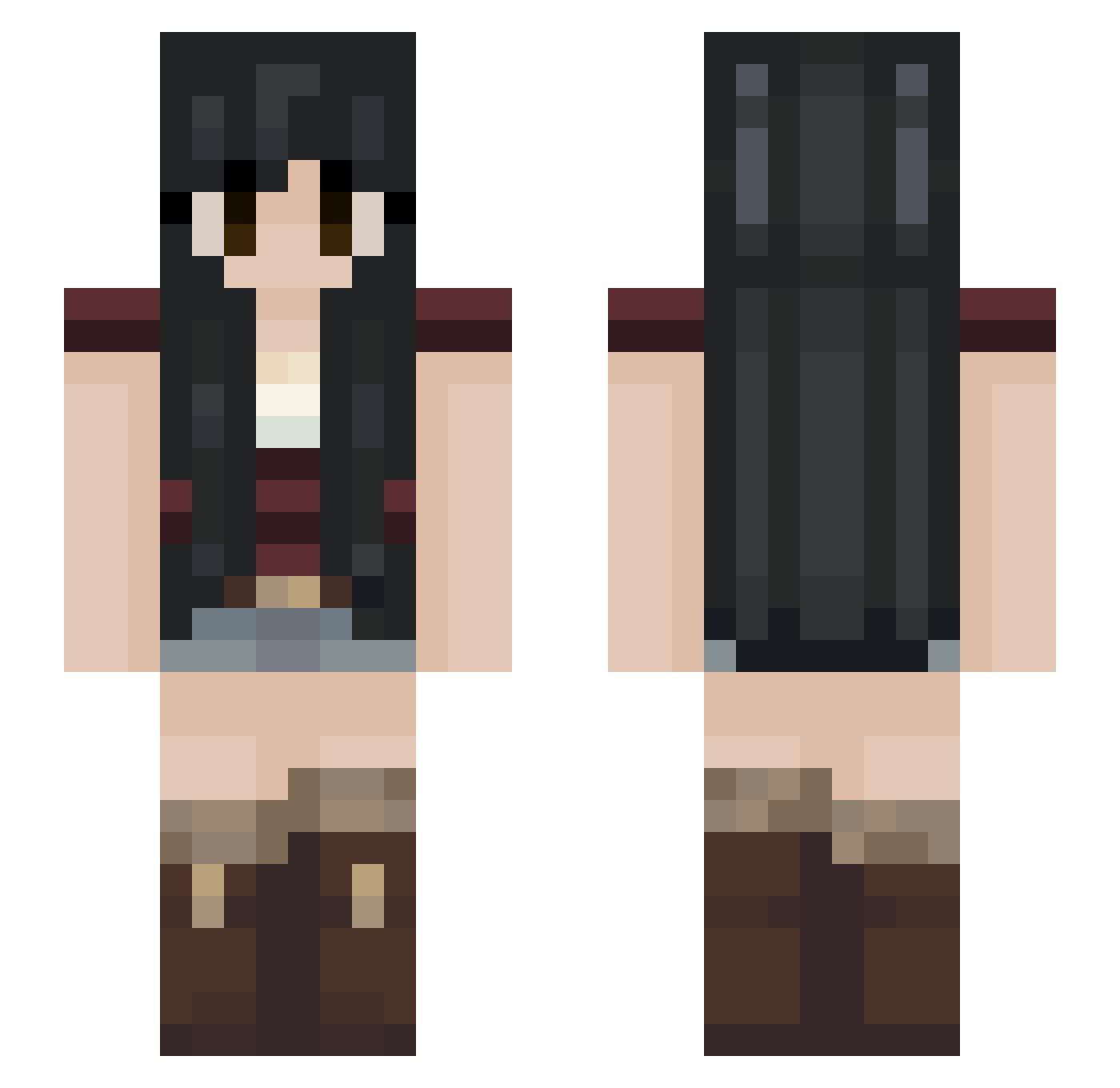 SOPHIALYNNETEHE Minecraft skin, front and back view