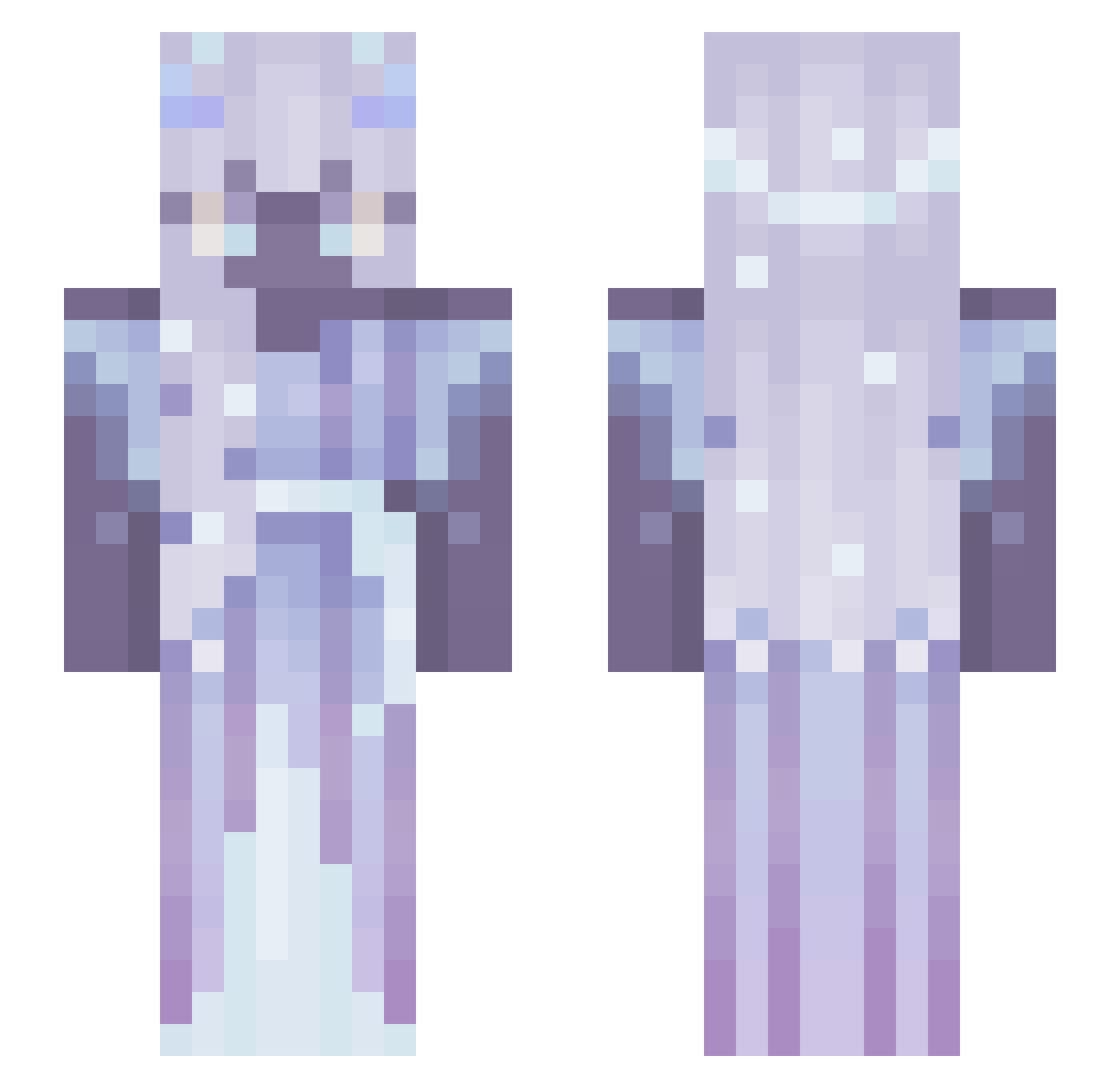_CrescentLuna_ Minecraft skin, front and back view